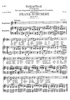 Schlaflied (Schlummerlied), D.527 Op.24 No.2: F-Dur by Franz Schubert