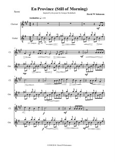 En Province (Up Country): Für Klarinette und Gitarre by David W Solomons