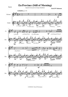 En Province (Up Country): Für Klarinette und Gitarre by David W Solomons