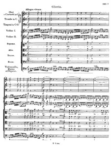 Messe Nr.4 in C-Dur, D.452: Gloria by Franz Schubert