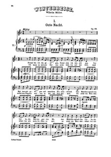 Vollständiger Zyklus: Klavierauszug mit Singstimmen by Franz Schubert