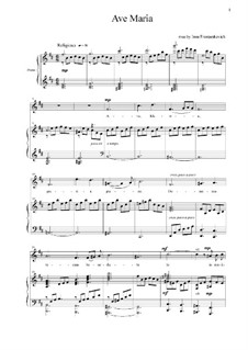Ave Maria: Für Stimme und Klavier by Inna Frantseskevich