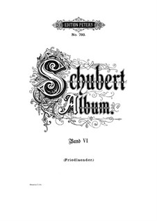 Lieder für Stimme und Klavier: Band VI, Teil I by Franz Schubert