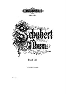 Lieder für Stimme und Klavier: Band VII, Teil I by Franz Schubert