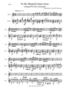 To the Maypole haste away: For oboe and guitar by folklore