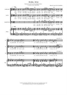 Awake, Arise!: SAB, piano by Eva Kendrick