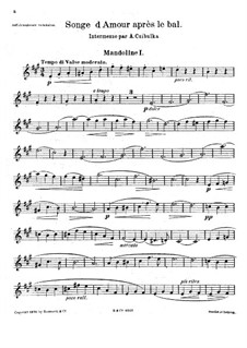 Liebestraum nach dem Balle, Op.356: For mandolin orchestra by Alphons Czibulka