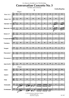 Flute Concerto (Conversation Concerto No.3): Stimmen by Colin Bayliss