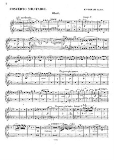 Militärkonzert für Cello und Orchester, Op.18: Oboenstimmen by Adrien-François Servais