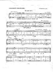 Militärkonzert für Cello und Orchester, Op.18: Trompetenstimmen by Adrien-François Servais