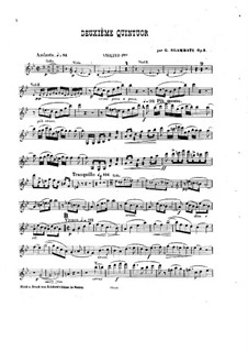 Klavierquintett Nr.2 in B-Dur, Op.5: Violinstimme by Giovanni Sgambati
