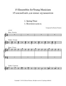 15 Ensembles for Young Musicians: 15 Ensembles for Young Musicians by Ksenia Nemera