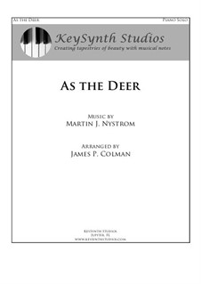 As the Deer: Für Klavier by Martin Nystrom
