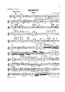 Quintett für Blasinstrumente in F-Dur, Op.9: Flötenstimme by Johann Sobeck
