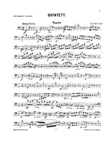 Quintett für Blasinstrumente in F-Dur, Op.9: Fagottstimme by Johann Sobeck