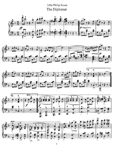 The Diplomat. March: Für Klavier by John Philip Sousa