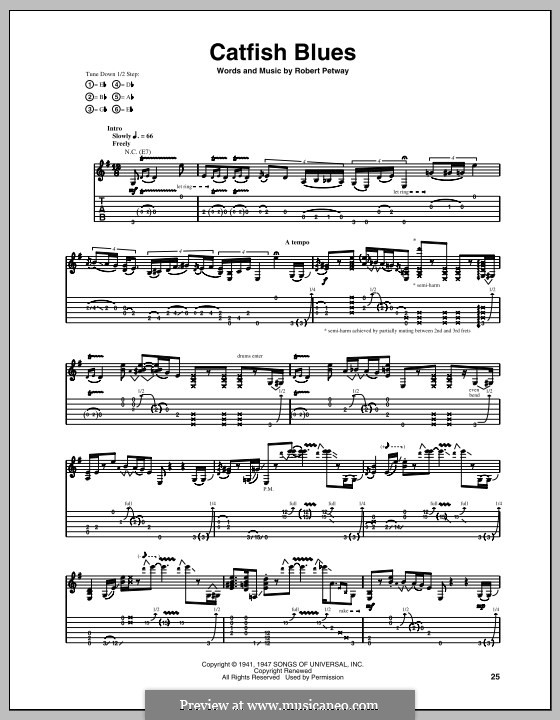 Catfish Blues von R. Petway Noten auf MusicaNeo