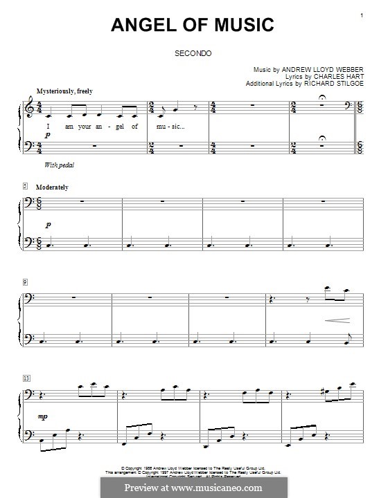 Das Phantom Der Oper Angel Of Music Angel of Music (Das Phantom der Oper) von A.L. Webber - Noten auf MusicaNeo