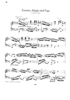 Fantasie, Adagio und Fuge: Für Klavier by Johann Sebastian Bach