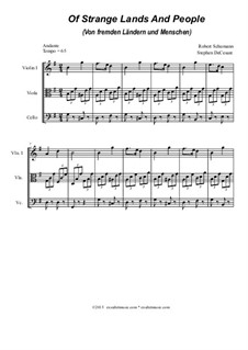 Nr.1 Von fremden Ländern und Menschen: Für Streichquartett by Robert Schumann