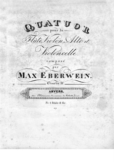 Quartett für Flöte und Streicher Nr.1 in g-Moll, Op.71: Violinstimme by Traugott Maximilian Eberwein