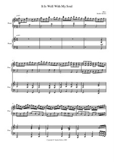 It Is Well with My Soul: Für zwei Klaviere, vierhändig by Philip Paul Bliss