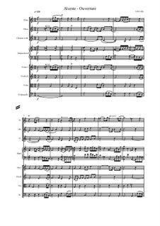 Alceste, LWV 50: Ouverture – score and parts by Jean-Baptiste Lully