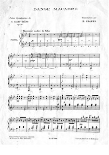 Totentanz, Op.40: Für Klavier by Camille Saint-Saëns