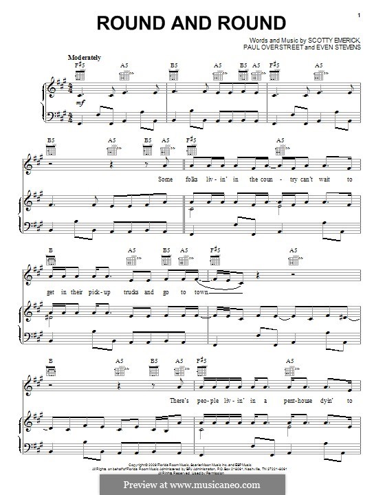 Round and Round von E. Stevens, P. Overstreet, S. Emerick auf MusicaNeo
