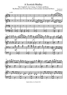 A Scottish Medley: Für Klavier, vierhändig by folklore