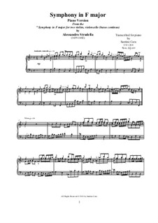 Symphony in F Major: Piano version, CS 1.264 by Alessandro Stradella