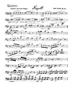 Quintett für Blasinstrumente, Op.44: Fagottstimme by Robert Stark