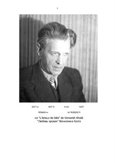 Liebe Weizen (Partitur und Partei): Liebe Weizen (Partitur und Partei) by Benjamin (Veniamïn) Khaèt