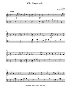 Oh! Susanna: Für Klavier by Stephen Foster