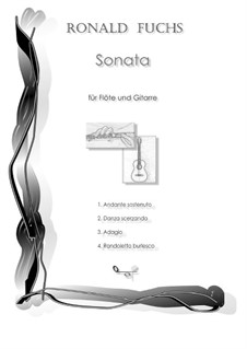 Sonate für Flöte und Gitarre: Satz II Danza scerzando by Ronald Fuchs