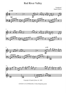 Red River Valley: Für Klavier by folklore