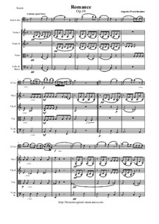 Romance for Cello and String Orchestra, Op.10: Score and all parts by Auguste Franchomme