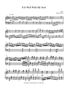 It Is Well with My Soul (Printable scores): Für Klavier by Philip Paul Bliss