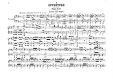 Ouvertüre zu 'Pique Dame': Für Klavier, vierhändig by Franz von Suppé
