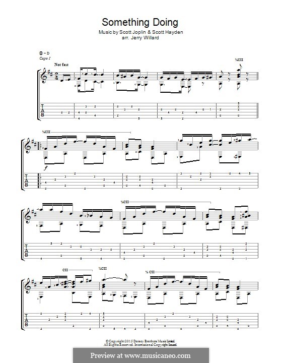 Something Doing: Für Gitarre by Scott Joplin, Scott Hayden