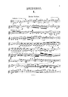 Streichquintett in C-Dur, Op.5: Violinstimme II by Johan Svendsen