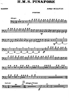 Vollständiger Oper: Fagottstimme by Arthur Sullivan
