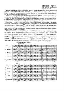 Sinfonie Nr.93 in D-Dur, Hob.I/93: Menuett (Trio). Version for russian folk orchestra                                                         by Joseph Haydn