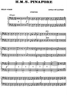 Vollständiger Oper: Cello- und Kontrabassstimme by Arthur Sullivan