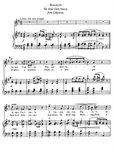 Se mai vien tocca: Für Stimme und Klavier by Giovanni Maria Bononcini