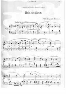 Hoja de Álbum: Hoja de Álbum by Melchor Rodriguez de Alcántara