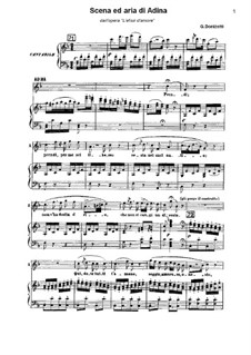 Der Liebestrank: Prendi, per me sei libero by Gaetano Donizetti