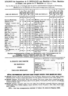 Les Succès de la Mandoline: 1er recueil by Eduardo Mezzacapo