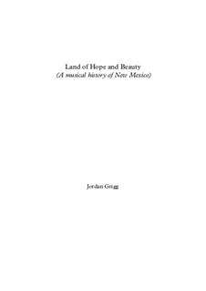Land of Hope and Beauty for large symphonic band: Land of Hope and Beauty for large symphonic band by Jordan Grigg