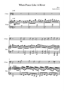 Wenn Friede mit Gott: For score for two performers (in C) by Philip Paul Bliss